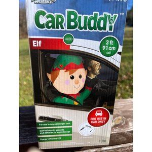 Christmas Inflatable Gemmy Airblown Elf Car Buddy 3 Foot New in box